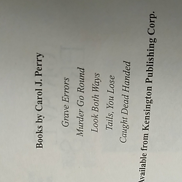 (Free add on) Grave Errors by Carol J. Perry - Picture 3 of 3